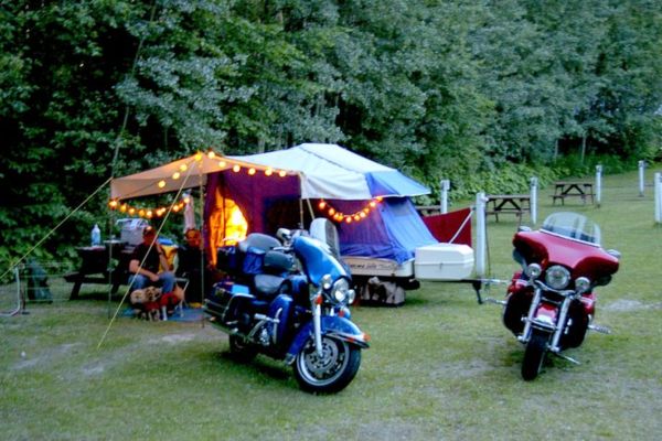 Tent sites are available with electric